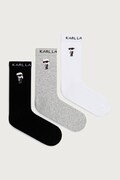 Karl Lagerfeld skarpety damskie 3-pack białe A4M47045