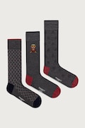 Hackett London skarpety męskie 3-pack szare HMU300081
