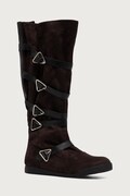 Koi Footwear kozaki damskie THE ONI REVENANT LONG BOOTS brązowe THE ONI