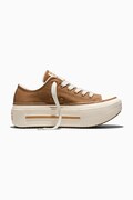 Converse Chuck Taylor All Star Lift Double Stack tenisówki damskie brązowe niskie na platformie A20319C