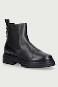 Tommy Hilfiger sztyblety damskie skórzane TH EMBOSS GRAIN LEATHER CHELSEA czarne FW0FW09559