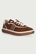 Valentino GLOSSY MORO/OFF WHITE sneakersy damskie zamszowe brązowe 91G1901CAM