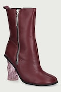 Koi Footwear botki damskie Essence Heeled Tabi bordowe ESSENCE