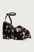 MARC JACOBS sandały na słupku THE BOW PLATFORM HEEL czarne 2F6FPM001F17
