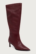 Steve Madden kozačky nad kolena dámské kožené Lucid burgundské 11004848