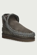 Mou Eskimo 18 Glitter Logo śniegowce damskie zamszowe zielone MU.FW101050A