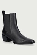 Nokwol μποτάκια Γυναικεία δερμάτινα Dusi Black Leather μαύρα Dusi Black Leather