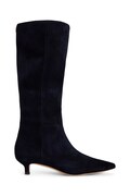 Lauren Ralph Lauren kozaki damskie zamszowe Frncsa Tl Hl granatowe 802P15726004