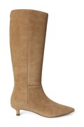 Lauren Ralph Lauren kozaki damskie zamszowe Frncsa Tl Hl beżowe 802P15726003