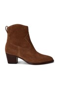 Lauren Ralph Lauren botki damskie zamszowe Harpher brązowe 802974389002
