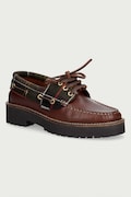Barbour мокасини дамски от кожа Darras кафяви LFO0798BR74