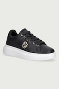 Just Cavalli sneakersy damskie skórzane czarne 81RA3SB1ZPC43899