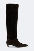 AllSaints kozaki damskie zamszowe Ortega Suede Boot brązowe W034FF