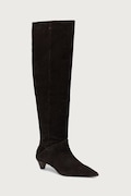 AllSaints μπότες Γυναικείες σουέτ Ortega Suede Boot καφέ W034FF