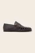 AllSaints mokasinke za žene od kože Julie Loafer smeđe W011FF
