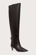 MICHAEL Michael Kors kozaki damskie skórzane Daniela Kitten Boot brązowe 40F6DNMB5L.251