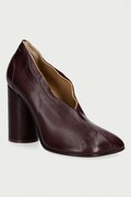 MM6 Maison Margiela czółenka na słupku damskie skórzane bordowe S59WL0107-P7557