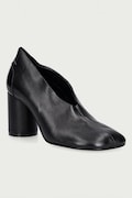 MM6 Maison Margiela czółenka na słupku damskie skórzane czarne S59WL0107-P7557
