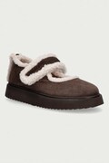 Inuikii baleriny zamszowe Shearling M.J. brązowe 1012.026.0031