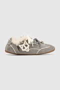 Naked Wolfe Soul маратонки дамски от велур сиви Soul Grey Shearling