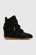 Naked Wolfe Element sneakersy damskie zamszowe czarne na koturnie