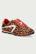 Verbenas JAMAICA ANIMALIER sneakers γυναικεία δερμάτινα καφέ 9002451188