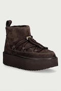 Inuikii Classic Low Platform śniegowce damskie zamszowe brązowe 1001.006.0012