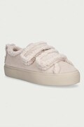 Inuikii Shearling Low Velcro Pastelle sneakersy damskie zamszowe beżowe 1001.001.0541