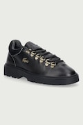 Lacoste BASESHOT WINTER sneakers γυναικεία δερμάτινα μαύρα χειμερινά 52SFA0060