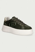 Liu Jo ELODIE 01 sneakersy damskie zamszowe zielone BF6059PX002S4170