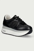 Liu Jo LIU JO MAXI WONDER PLUS 02 sneakersy damskie czarne na platformie BF6011PX90222222
