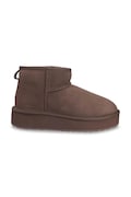 Emu Australia Stinger Micro Flatform 2.0 śniegowce damskie zamszowe brązowe W13296