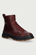 Camper členkové čižmy kožené Brutus+ burgundské K400816-011