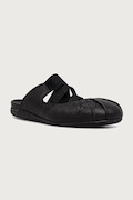 Puma чехли от кожа Speedcat Mule черни 409618