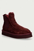 Copenhagen Studios čizme s platformom za žene od brušene kože suede teddy bordo CPH267