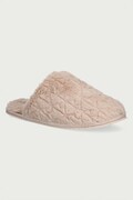 Calvin Klein papuče za žene HOME SLIPPER FUR AOP bež HW0HW03218