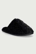 Calvin Klein papuče za žene HOME SLIPPER FUR AOP crne HW0HW03218