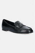 MICHAEL Michael Kors мокасини дамски от кожа Jennings Loafer черни 40S6JNFP1L.001