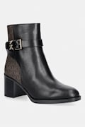 MICHAEL Michael Kors gležnarski čevlji z nizko peto ženski Rachel Heeled Bootie črni 40T6RCME6L.007