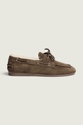 Posa Mokasíny dámské semišové Boat Loafer hnědé PW29.201