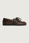 Posa mokasíny dámské semišové Boat Loafer hnědé PW257.2021