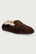 Posa loafersy damskie zamszowe Penny Loafer brązowe PW246.201