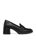 Geox γόβες δερμάτινες D WALK PLEASURE 55T μαύρες D680VA000LMC9999