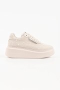 Karl Lagerfeld Anakapri sneakersy damskie beżowe na platformie KL63523