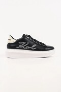 Karl Lagerfeld Kapri sneakersy damskie skórzane czarne KL62510R