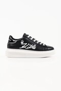 Karl Lagerfeld Kapri sneakersy damskie skórzane czarne KL62510C