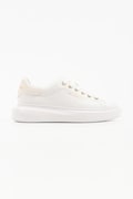 Karl Lagerfeld Kore sneakersy damskie skórzane białe KL66526P