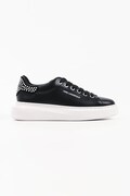 Karl Lagerfeld Kore sneakersy damskie skórzane czarne KL66526P