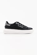 Karl Lagerfeld Kore sneakersy damskie skórzane czarne KL66526P