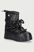 Tommy Jeans TJW PLATFORM NYLON SNOWBOOT WL μπότες χιονιού Γυναικεία μαύρες EN0EN03163